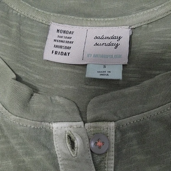 Anthropologie Saturday Sunday Green Pilar Dress - Picture 7 of 8